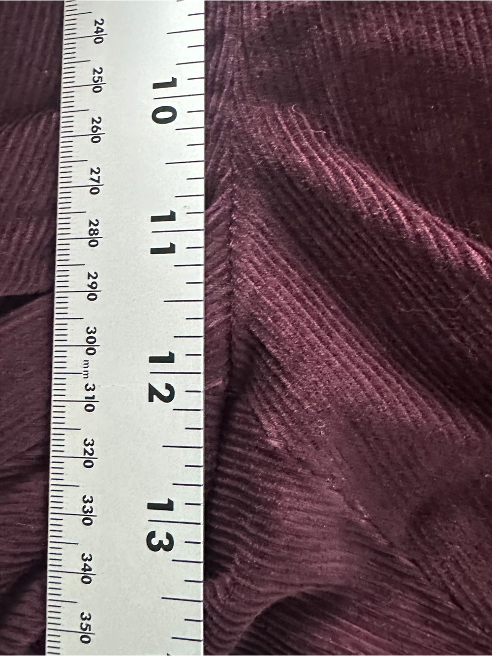 Ralph Lauren Men’s Corduroy Pants 40W x 32L Burgundy Purple 100% Cotton - Picture 7 of 9